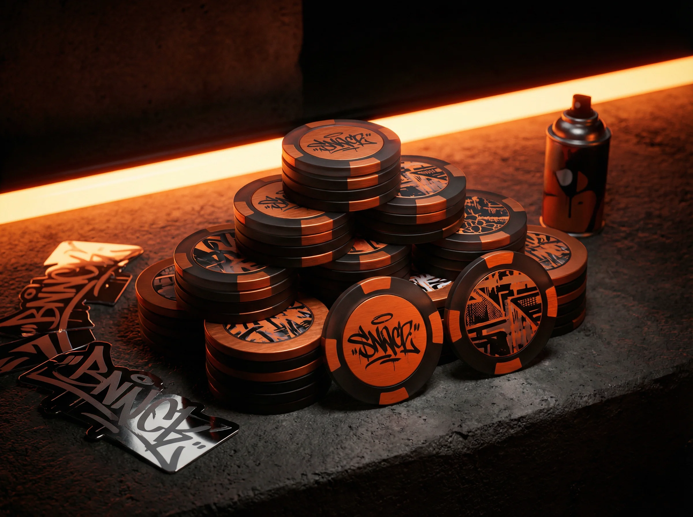 联名款筹码收藏套装 - 博彩周边商品站 - 赌博应用