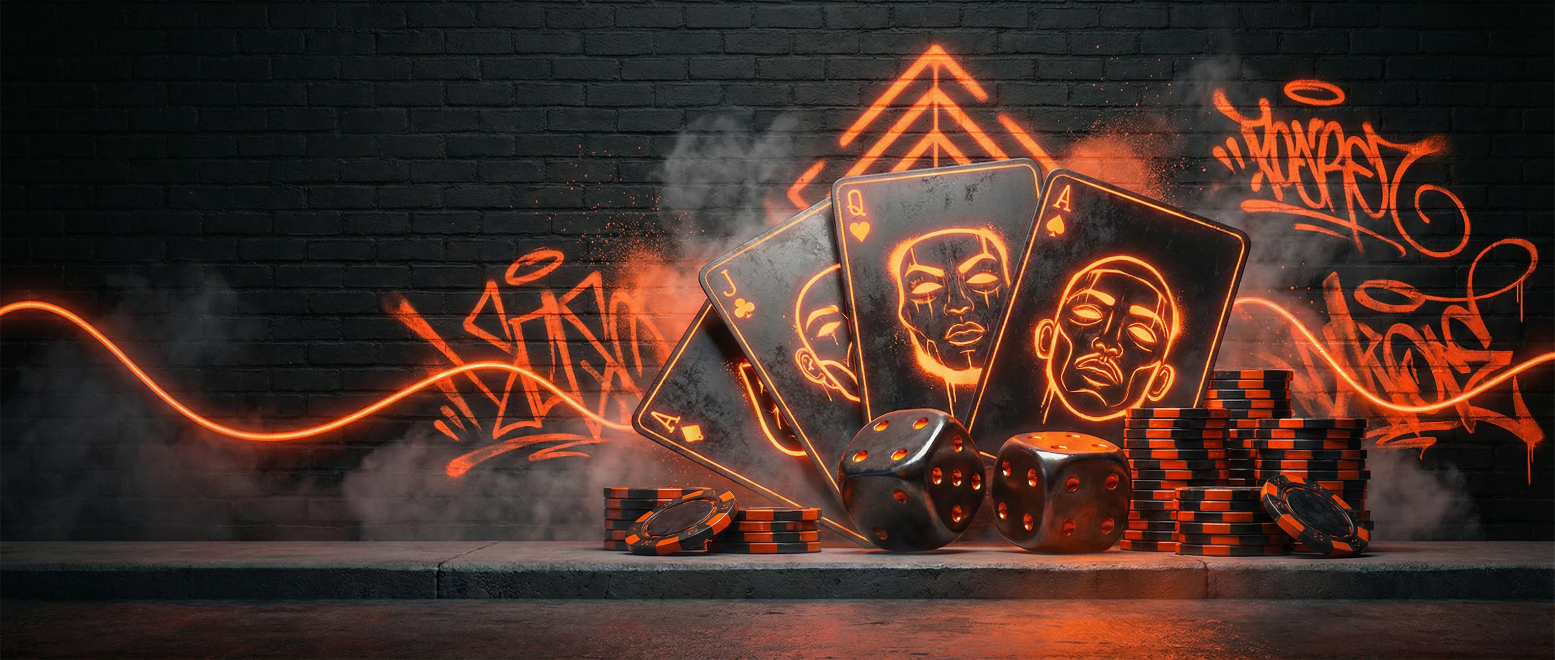 潮牌街头风博彩周边商品站主视觉 - 赌博应用